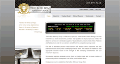 Desktop Screenshot of bullionadvisorygroup.com